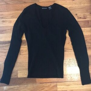 Black v neck sweater